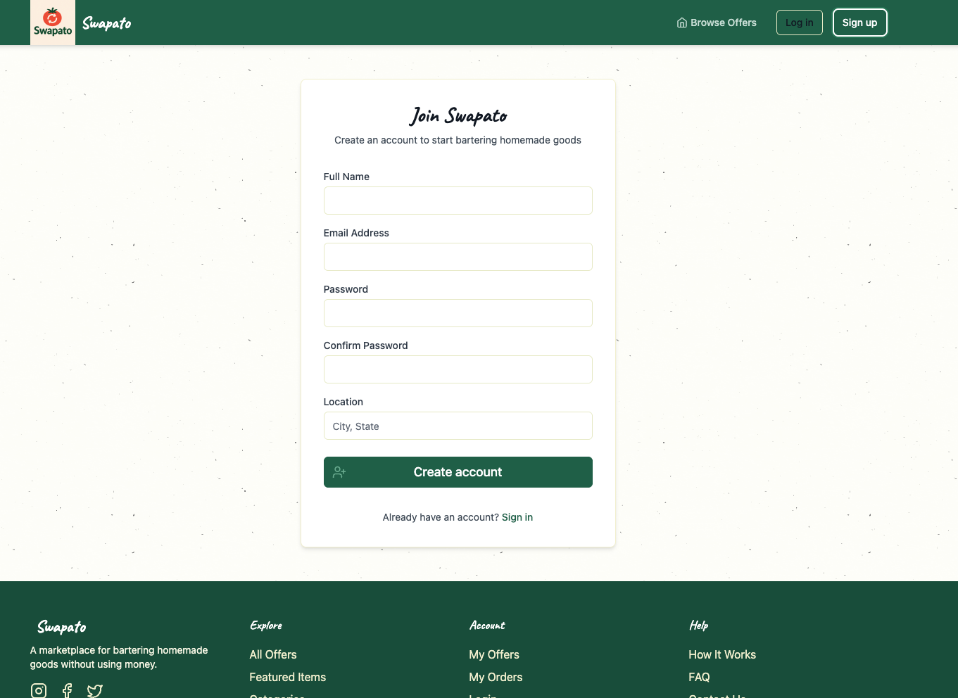 Registration Form